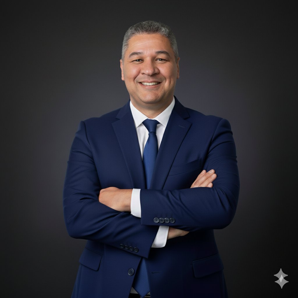Abiel Bomfim em ambiente profissional